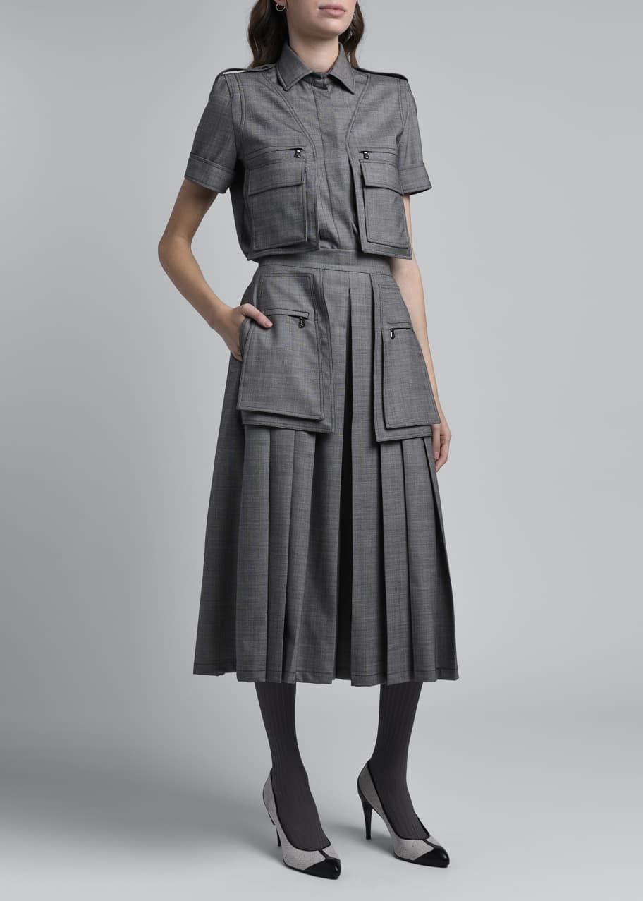 Max Mara Marmo Pleated Culottes - Bergdorf Goodman