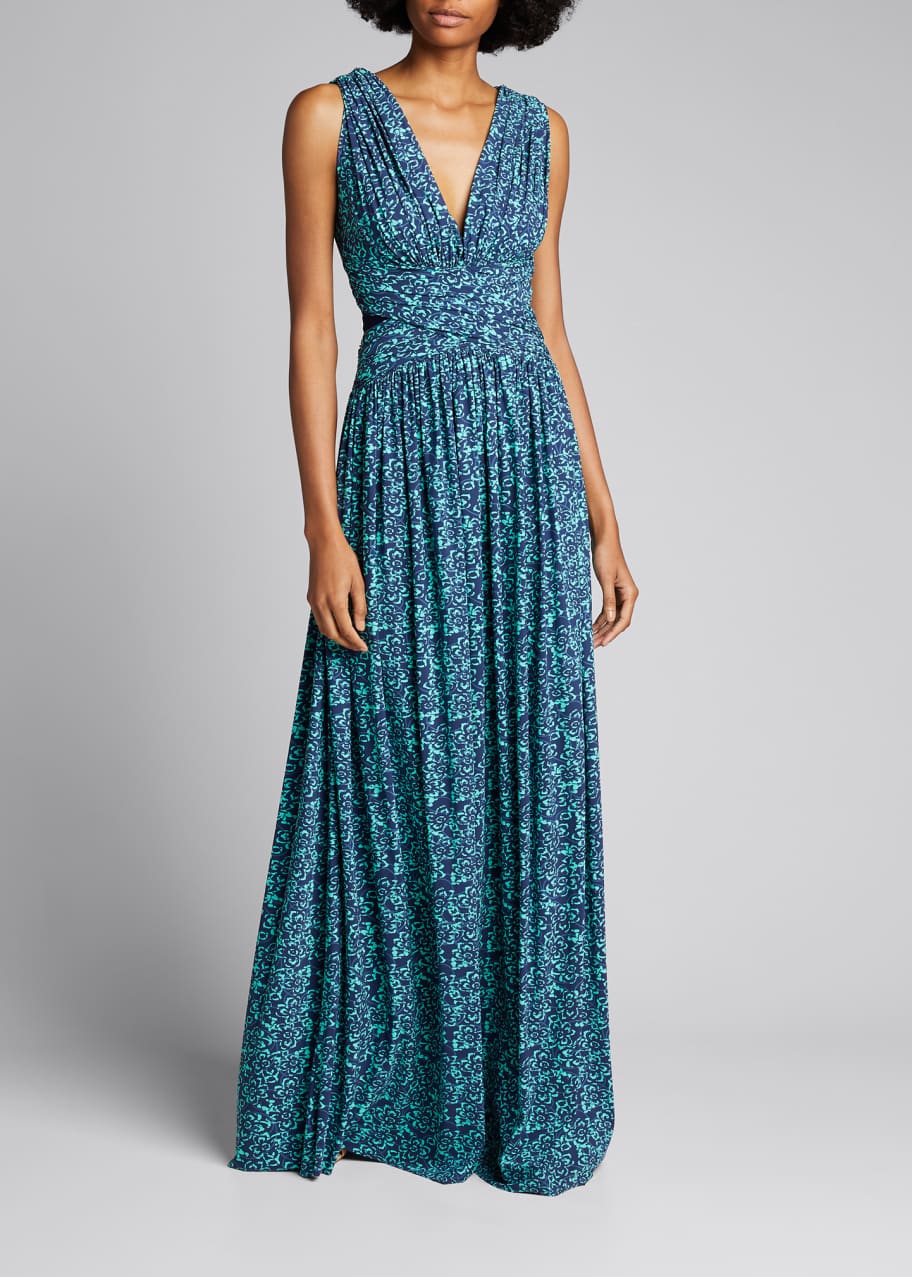 Chiara Boni La Petite Robe V-Neck Sleeveless Flowy A-Line Dress - Bergdorf  Goodman