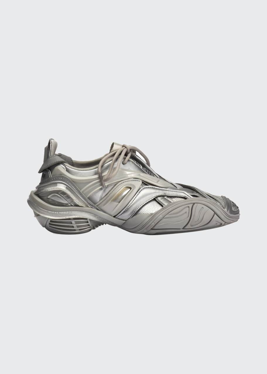 Balenciaga Tyrex Metallic Chunky-Heel Sneakers - Bergdorf Goodman