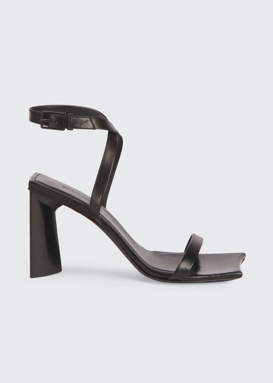 Balenciaga Moon Leather Ankle Strap Sandals Bergdorf Goodman