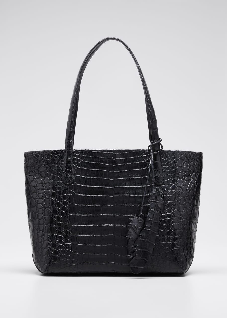 Nancy Gonzalez Erica Small Crocodile Zip-Top Leaf Tote Bag - Bergdorf ...