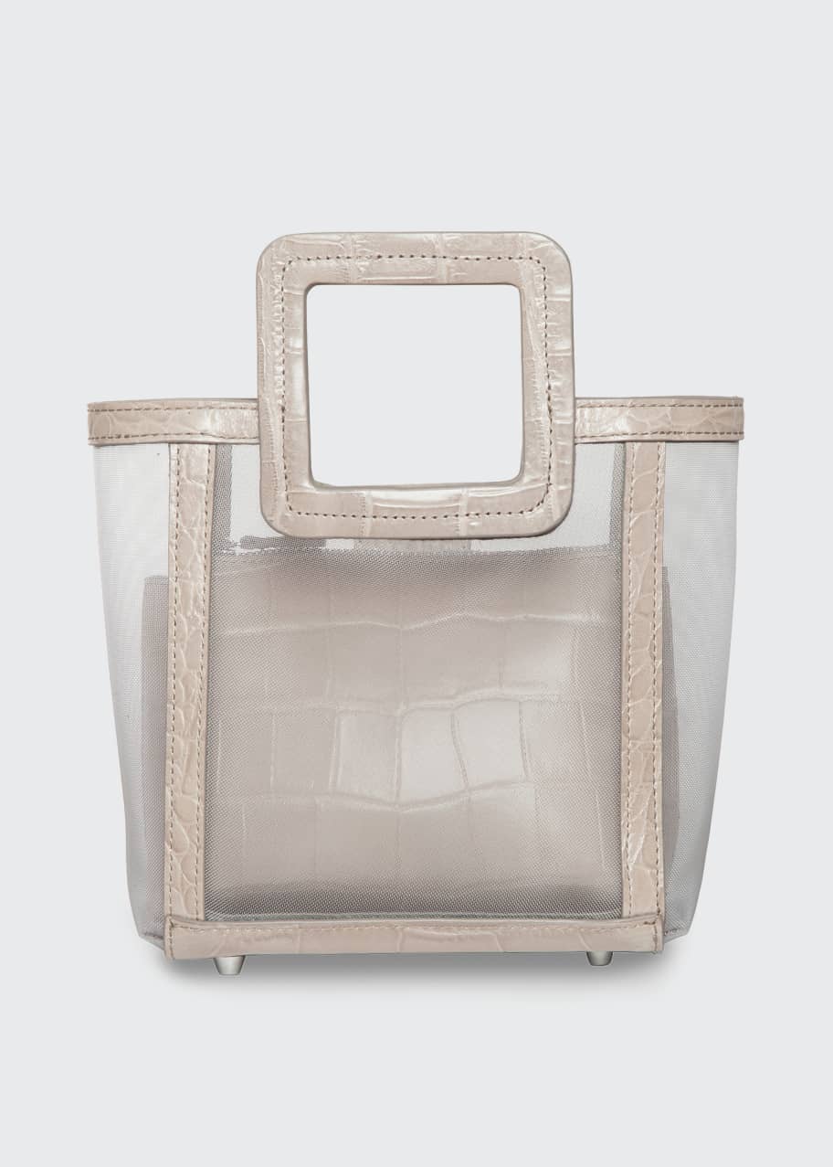 STAUD Shirley Mini Mesh Square-Handle Tote Bag - Bergdorf