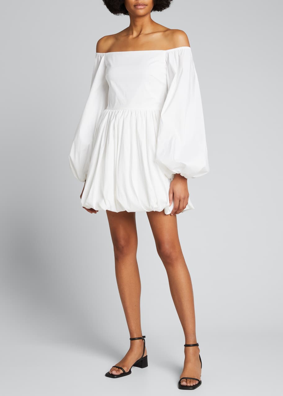 caroline constas off the shoulder dress CAROLINE CONSTAS Raquela Off Shoulder Ruffle Maxi Dress