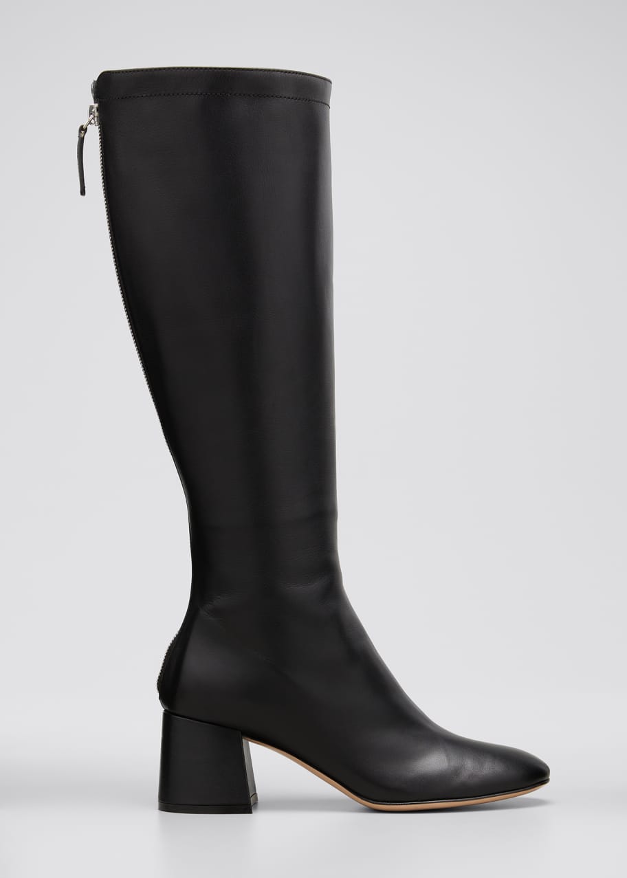 Image 1 of 1: Glove Leather Tall Back-Zip Boots