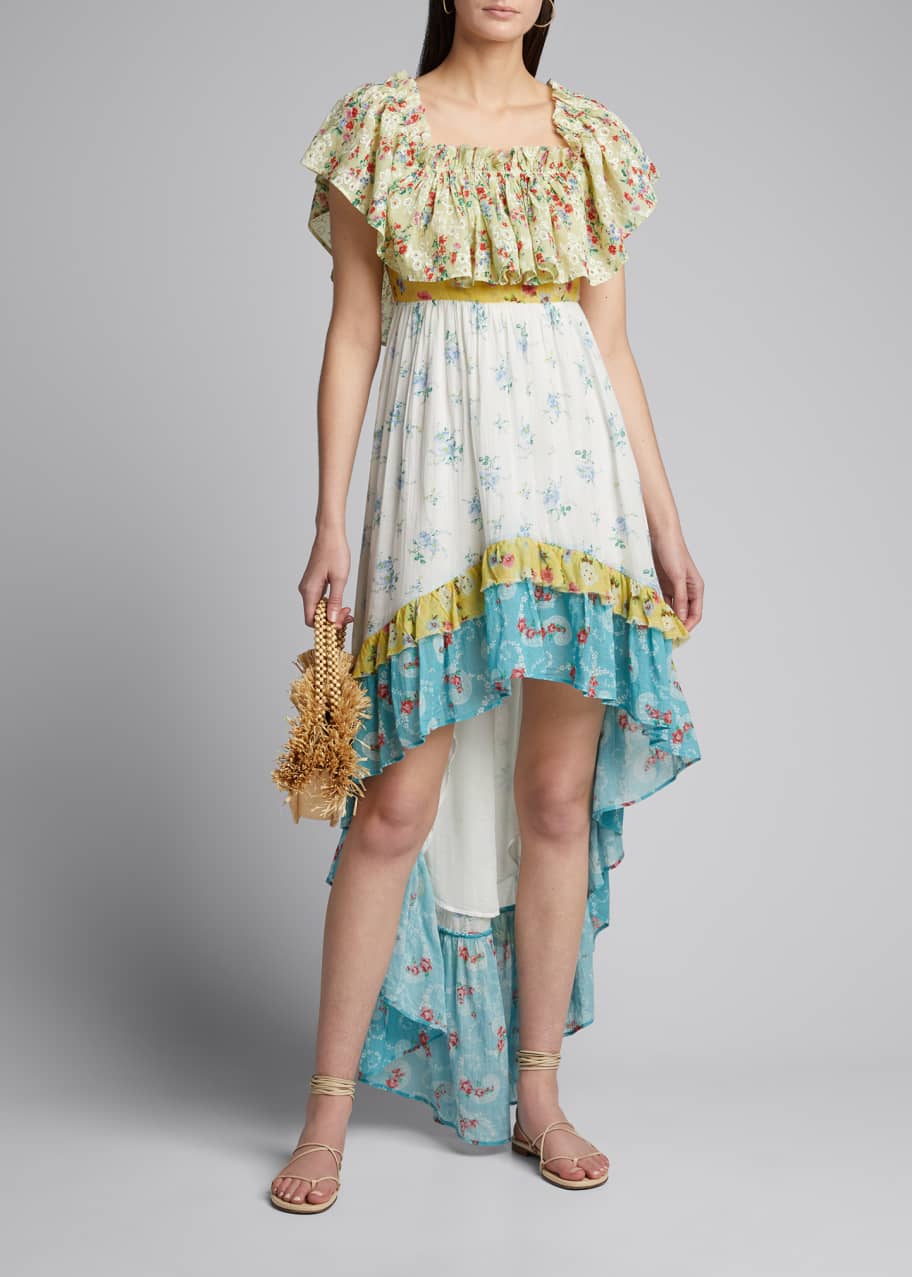 Alexia Floral High Low Ruffle Dress