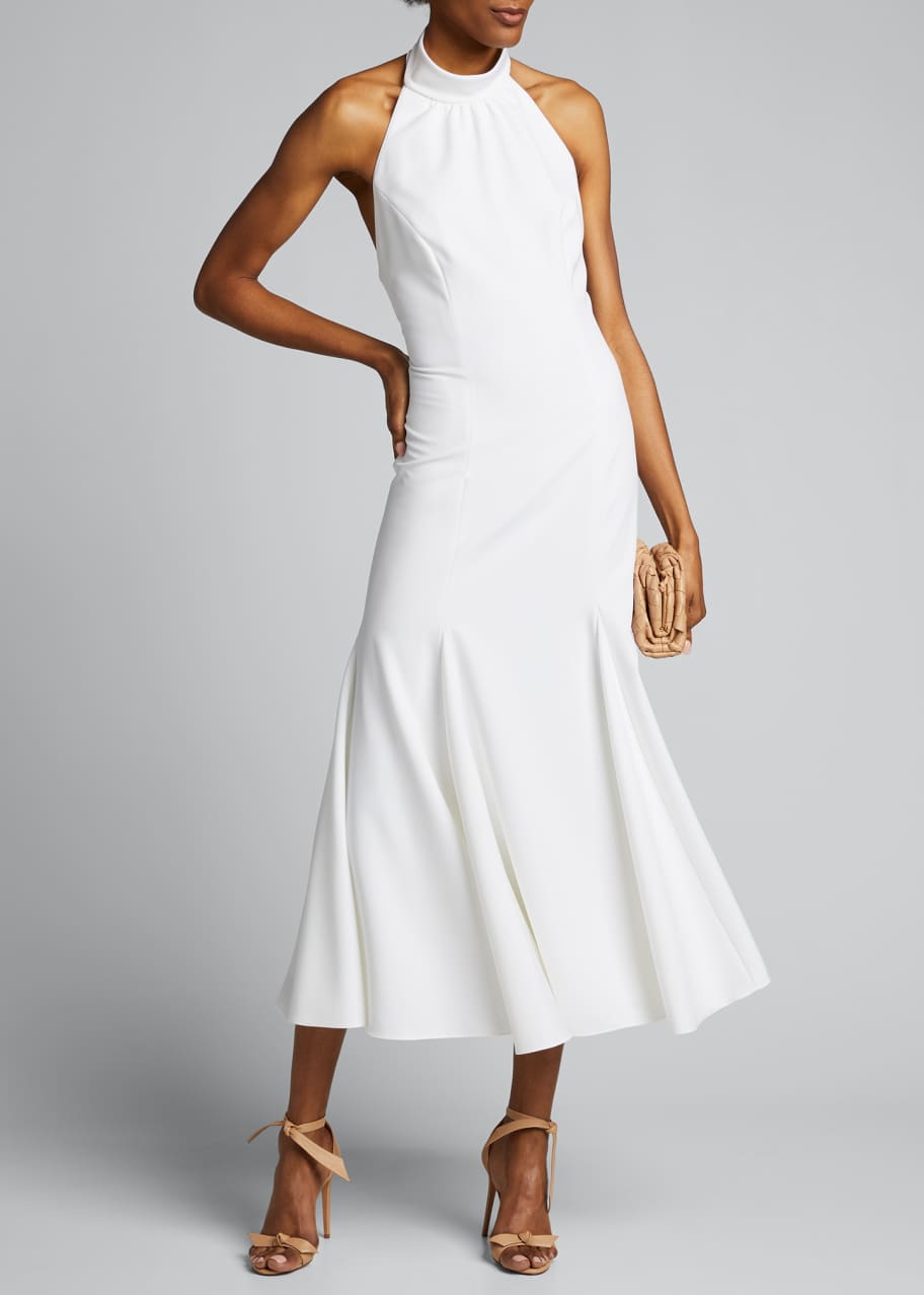 Milly for Bergdorf Goodman White Collared White Top Black Bottom Dress –  The Hangout