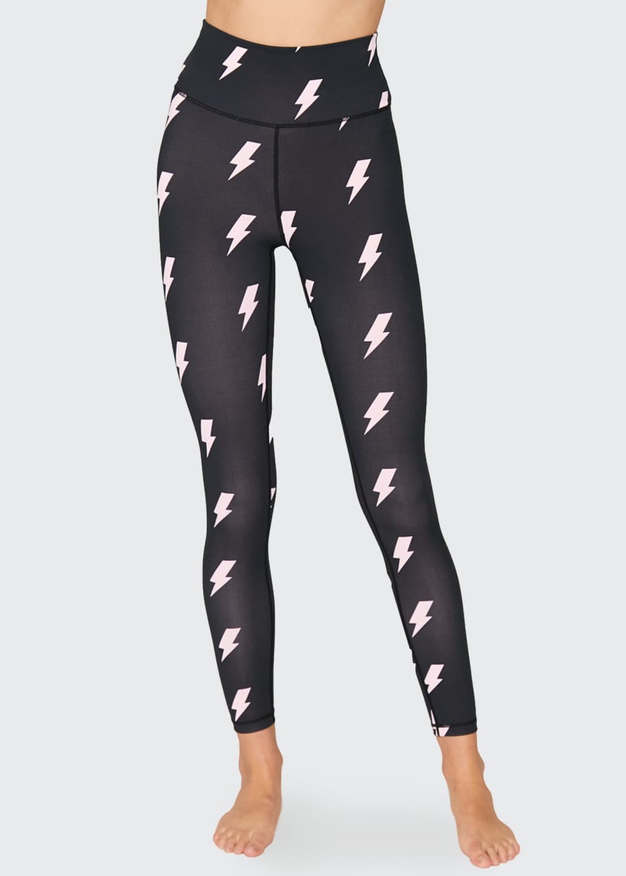 Spiritual Gangster Essential HighWaist Lightning Bolt Print Leggings
