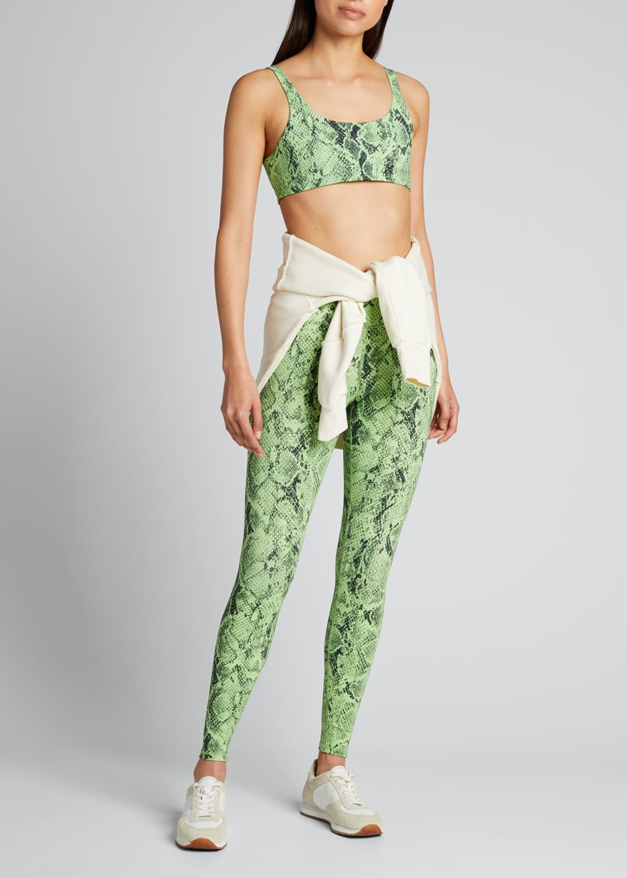 High Waist Neon Snakeskin Leggings High Waisted Neon Snakeskin