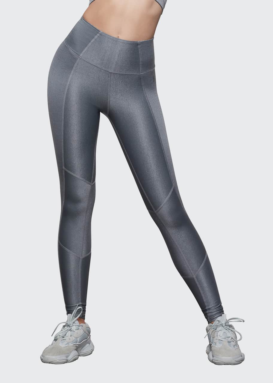 Good American The Shiny Rib Active Leggings Inclusive Sizing Bergdorf Goodman
