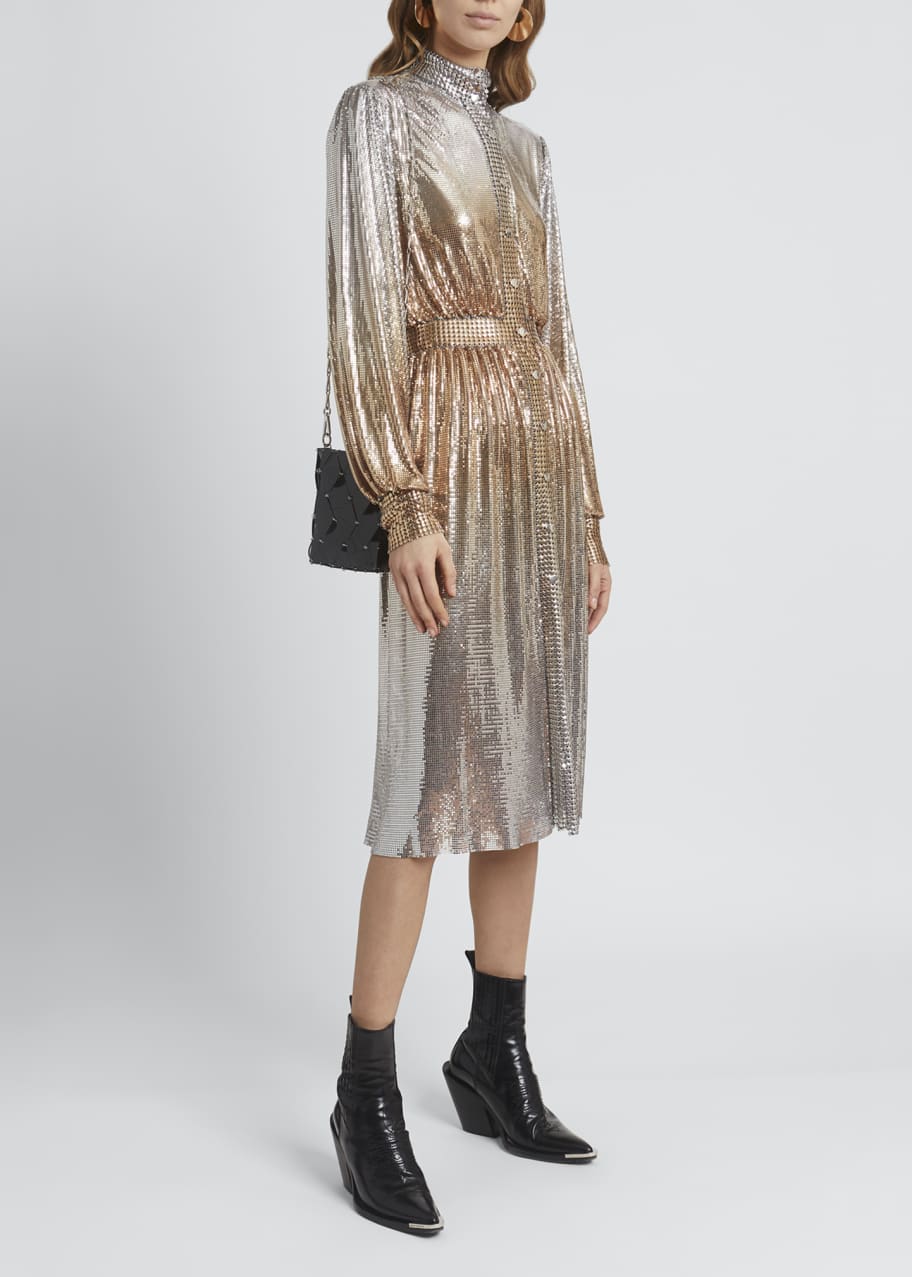 Image 1 of 1: Chainmail Ombre Mesh Dress