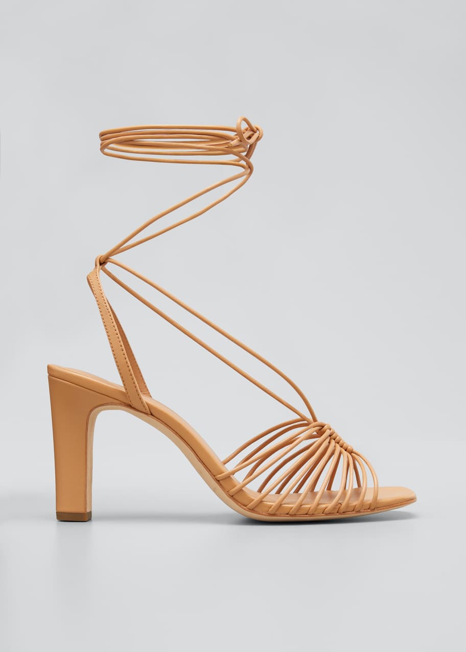 Loeffler Randall Hallie 85mm Strappy Ankle Wrap Sandals Bergdorf