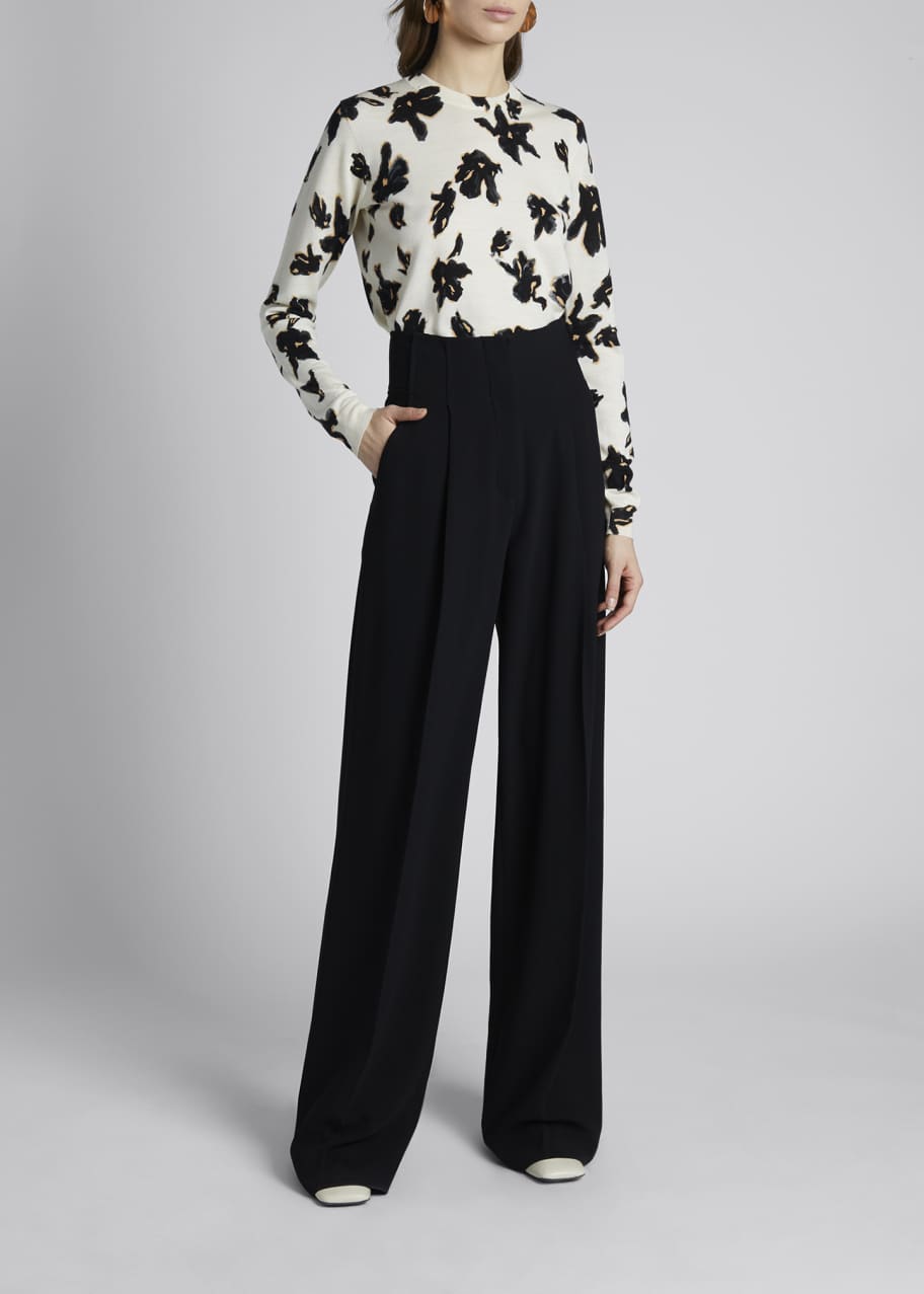 Image 1 of 1: Textured Crop High-Rise Pants