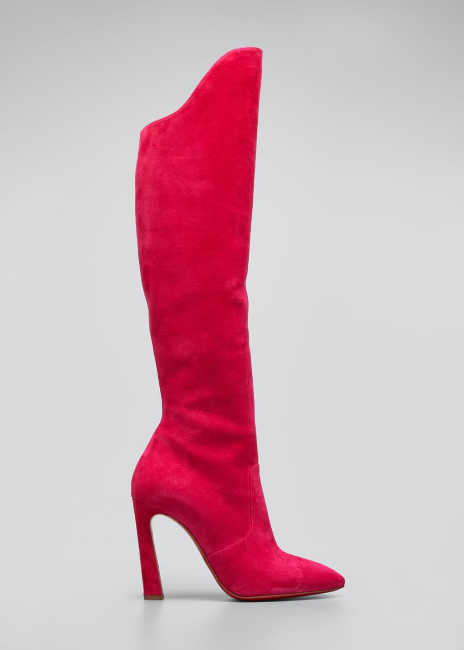 Image 1 of 1: Eleonor Suede Knee Boots