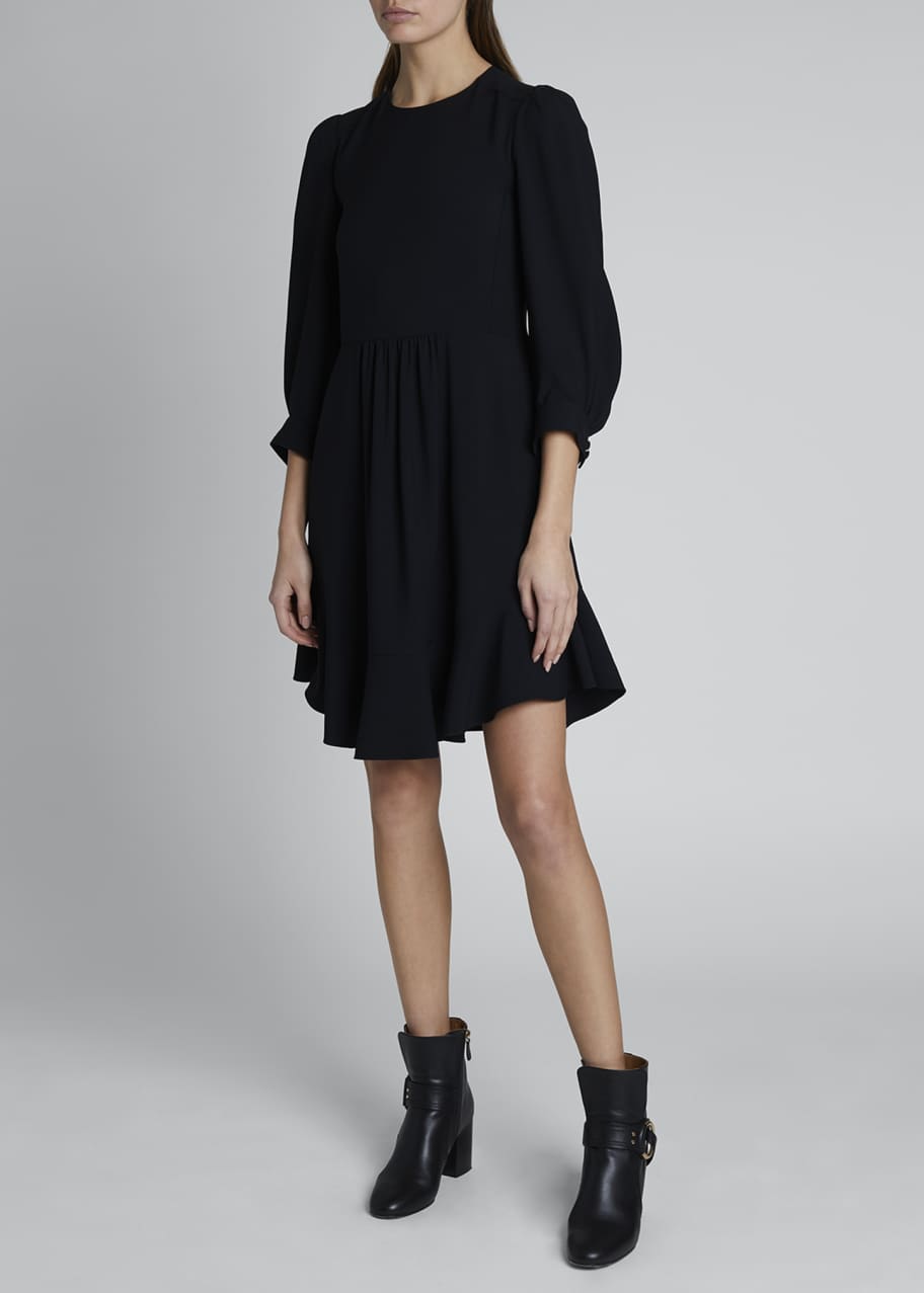 Ruffle Hem Cady Dress