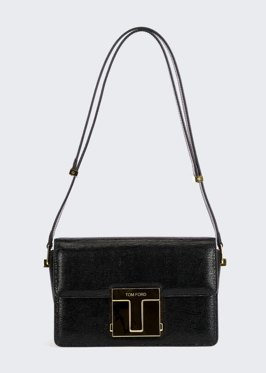 TOM FORD Lizard Print T Clasp Shoulder Bag Bergdorf Goodman