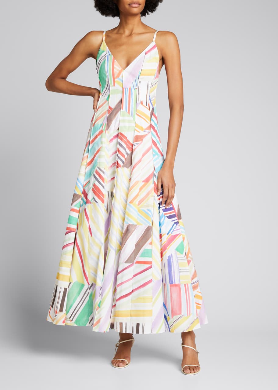 rosie assoulin million pleats dress Million Pleats Skirt in Space-Dyed Stripe  Rosie Assoulin