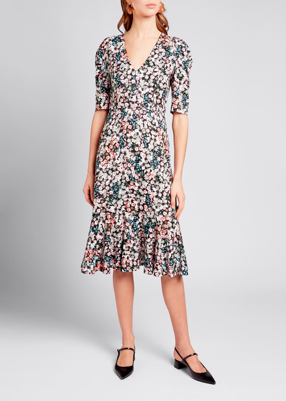 knee length long sleeve formal dresses Mac Duggal Cocktail main image 0