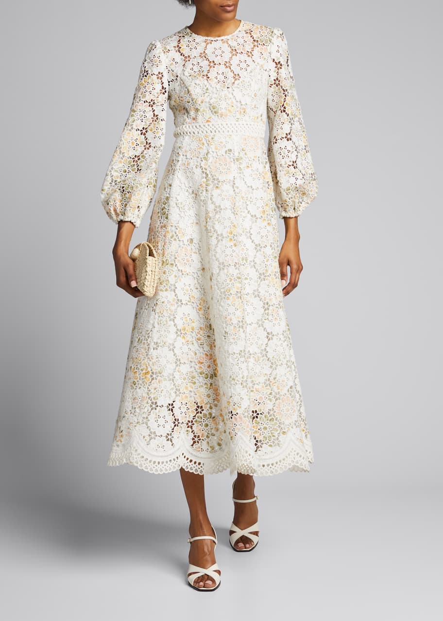 Image 1 of 1: Amelie Embroidered Long Dress