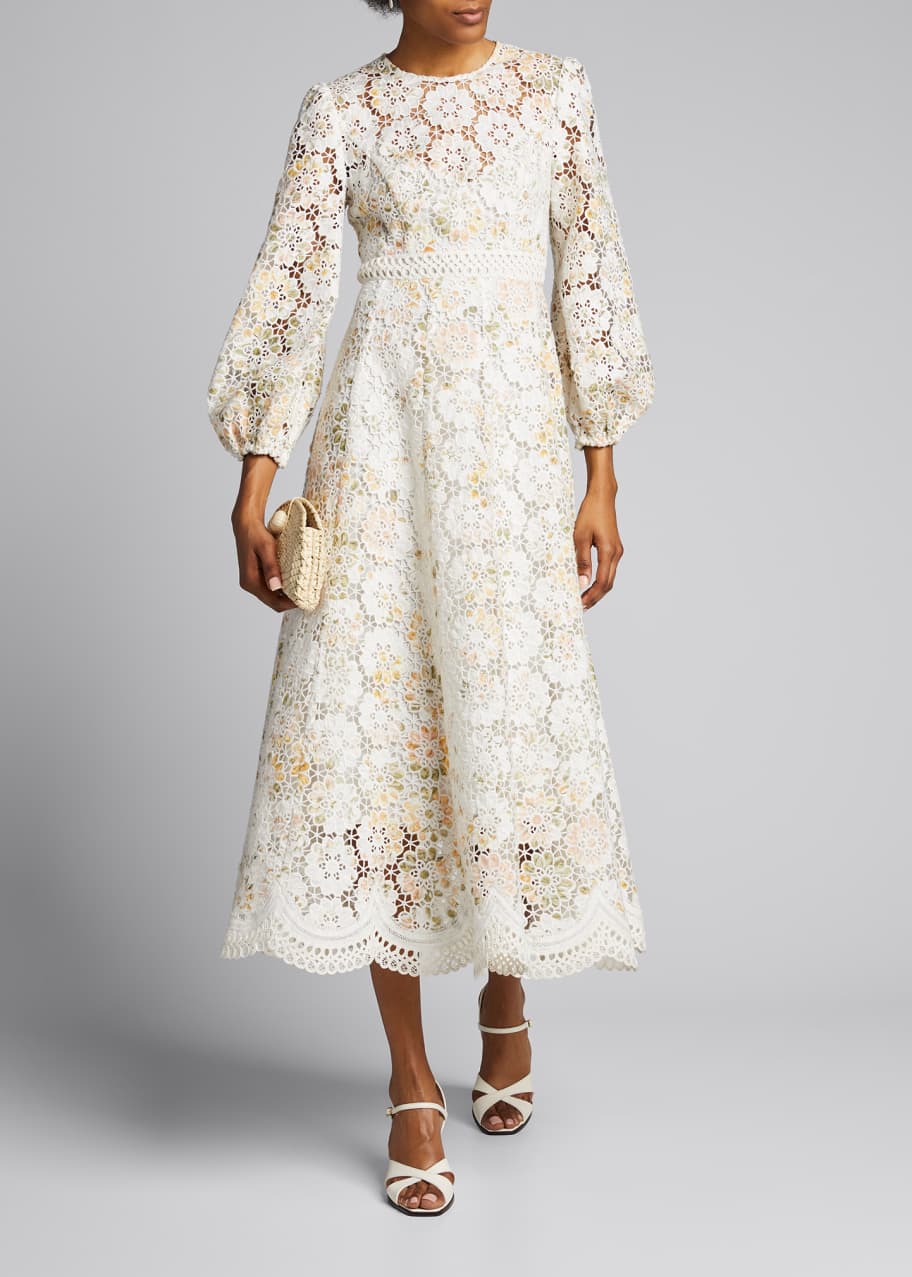 Zimmermann Amelie Embroidered Long Dress Bergdorf Goodman