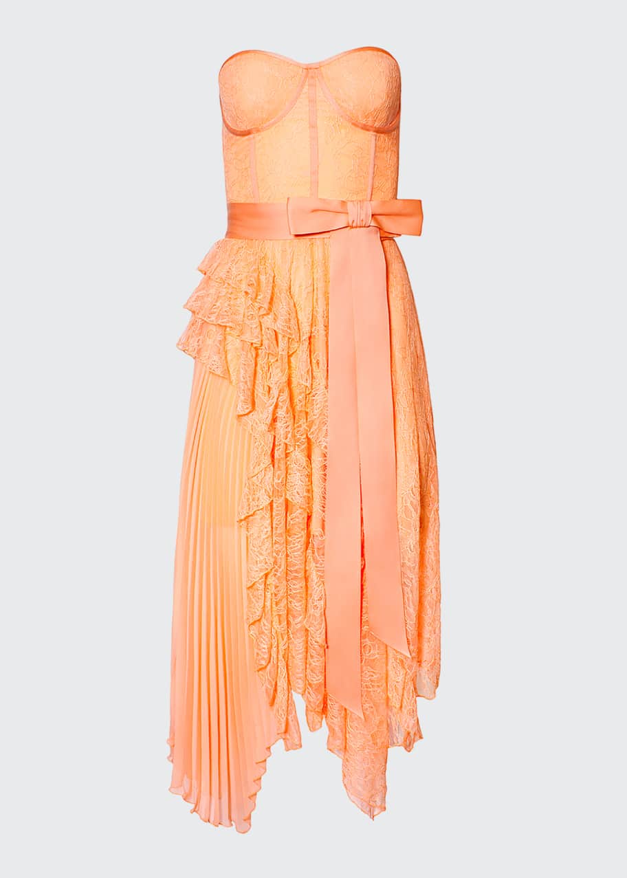 Bree Ruffle Pleated Handkerchief Dress