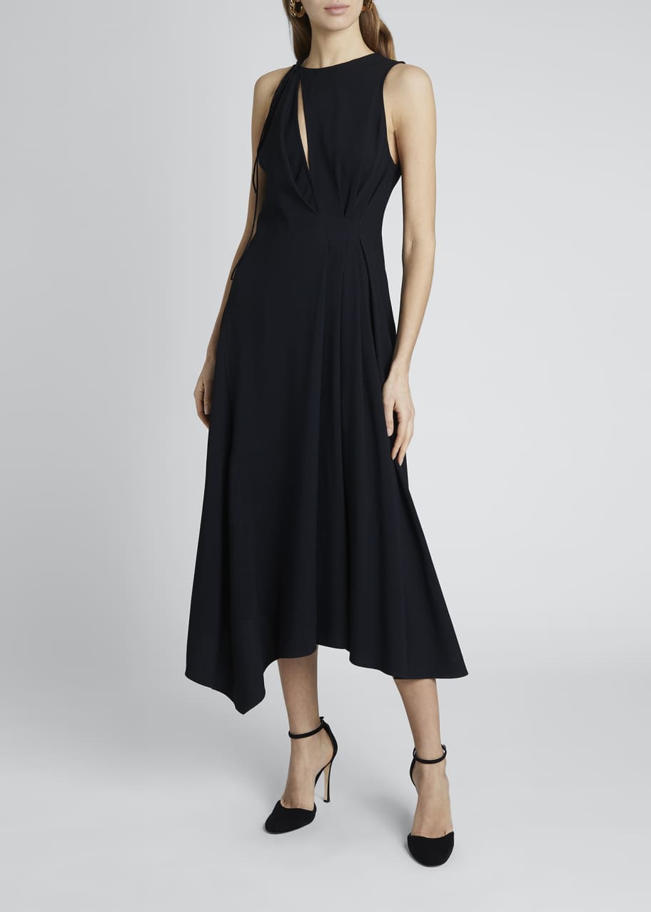 Victoria Beckham Front Slit Sleeveless Midi Dress - Bergdorf Goodman
