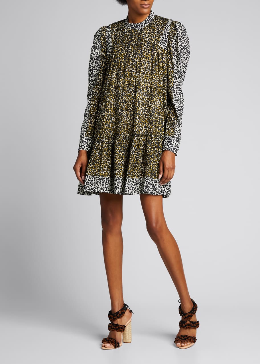 slim fit dress slacks Ulla Johnson Black Floral dress main image 1