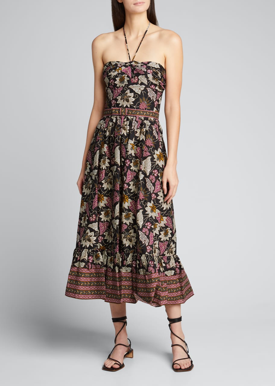 Image 1 of 1: Aniessa Printed Halter Dress