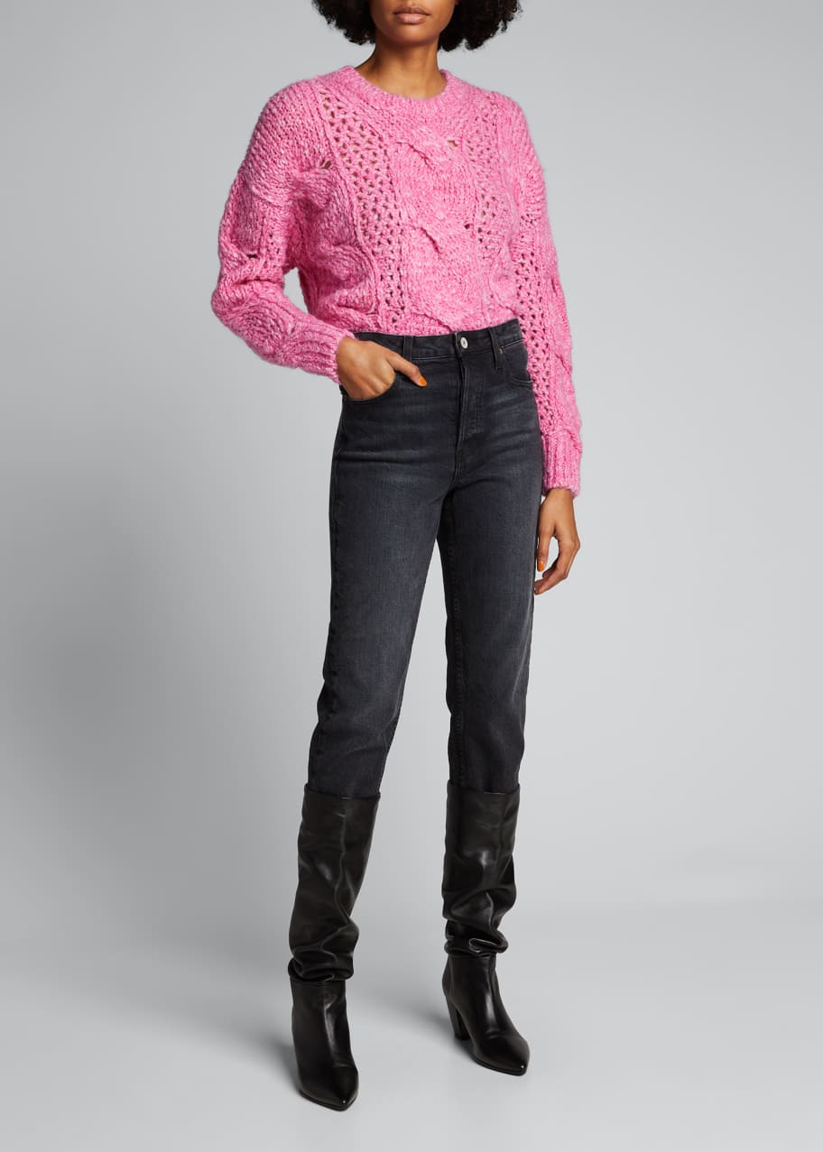 Iro Belaga Cable Knit Sweater Bergdorf Goodman