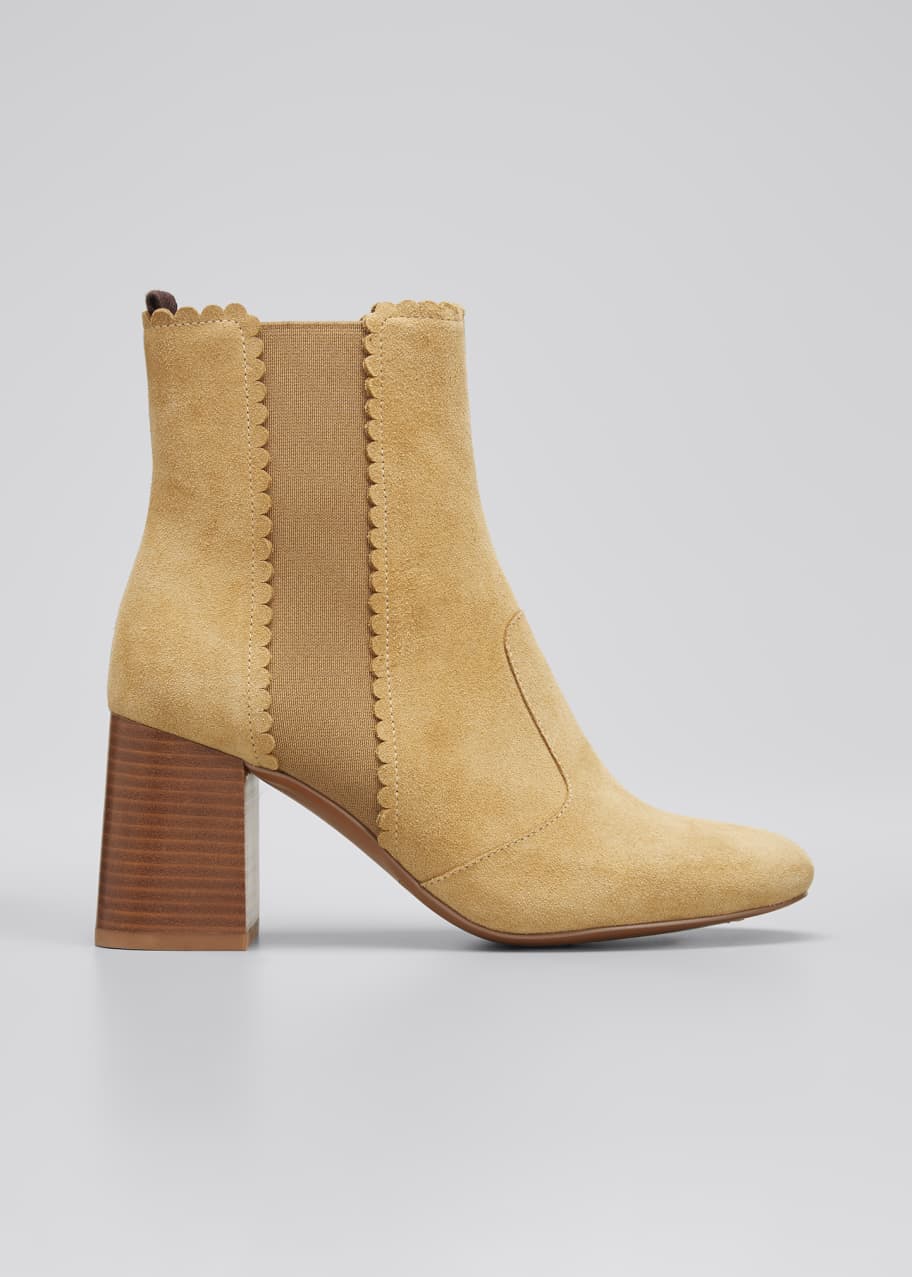 See by Chloe Maddie 70mm Suede BlockHeel Booties Bergdorf Goodman