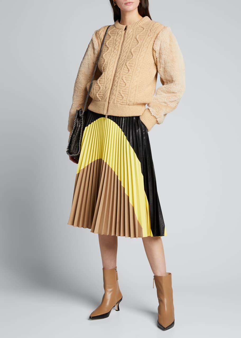 Stella mccartney leather skirt on sale