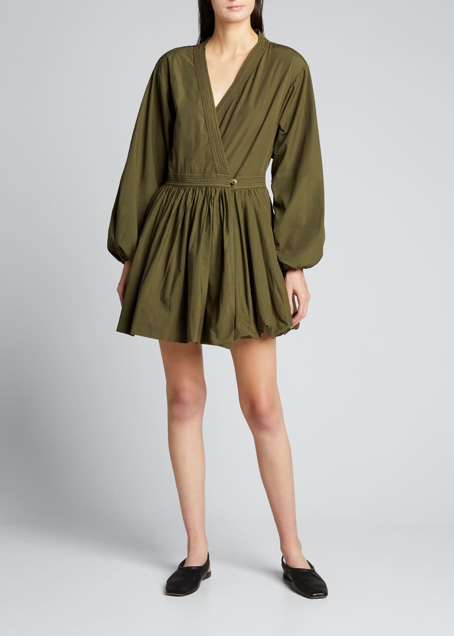 Bassike Wrap Bubble Dress Bergdorf Goodman