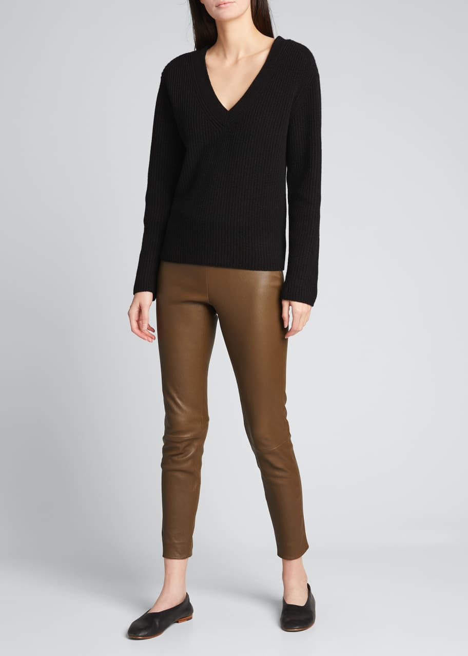 V neck shaker sweater discount