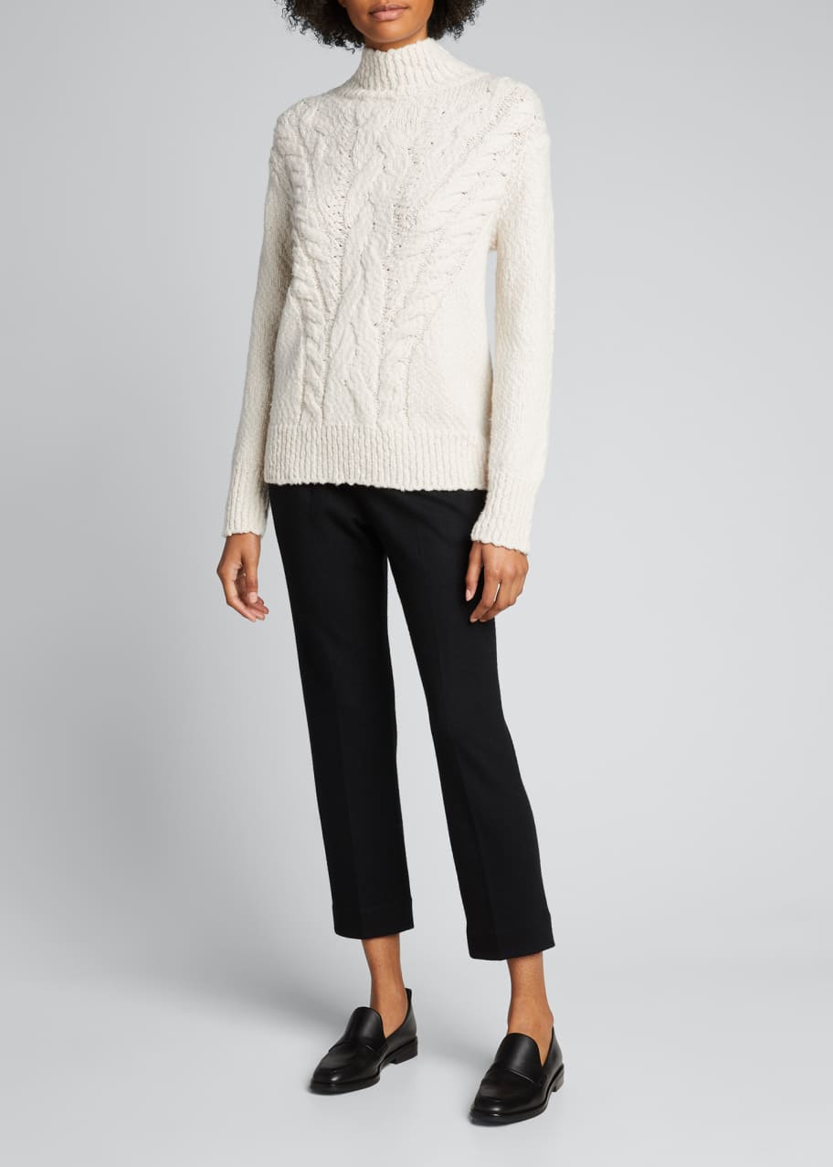 Vince cable on sale knit turtleneck sweater