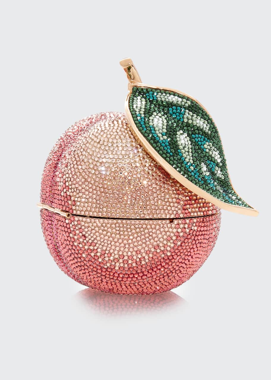 Image 1 of 1: Apple Peach Shimmery Clutch Bag