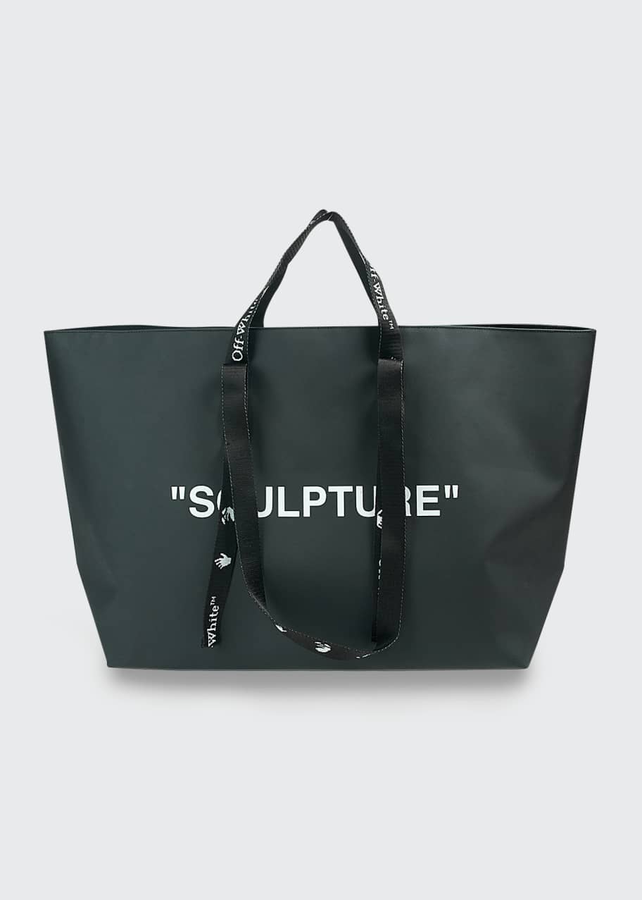 Off white sculpture tote shop bag