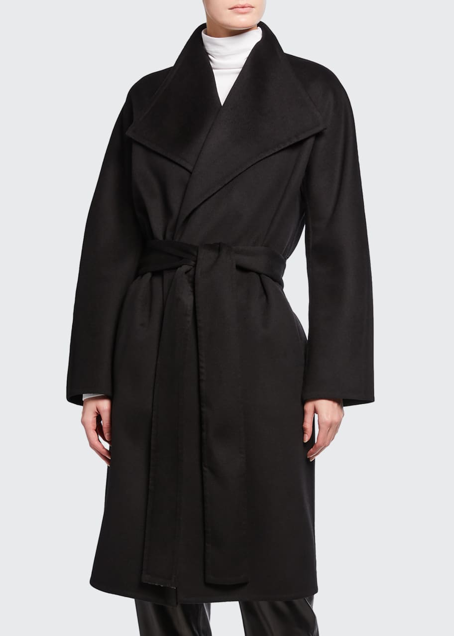 Vince Drape Front Wool Cashmere Coat Bergdorf Goodman