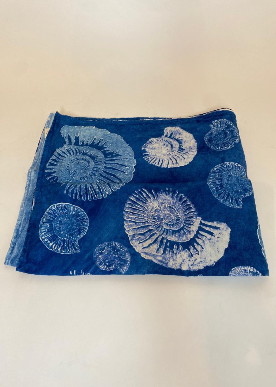 Stamperia Bertozzi Nautilus Fossil Tea Towel - Bergdorf Goodman