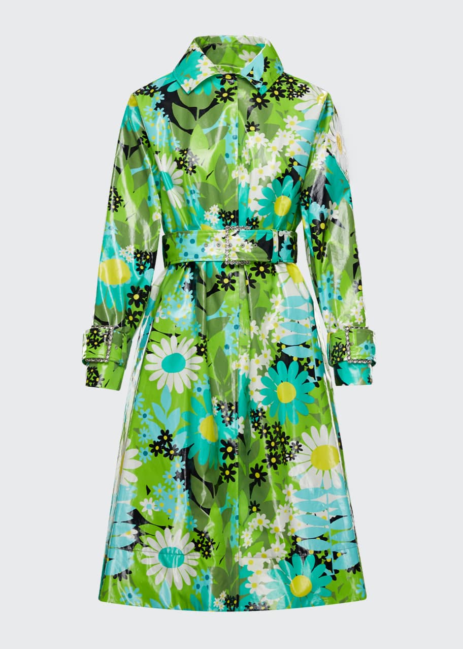 Charlie Coated Cotton Daisy Trench Coat