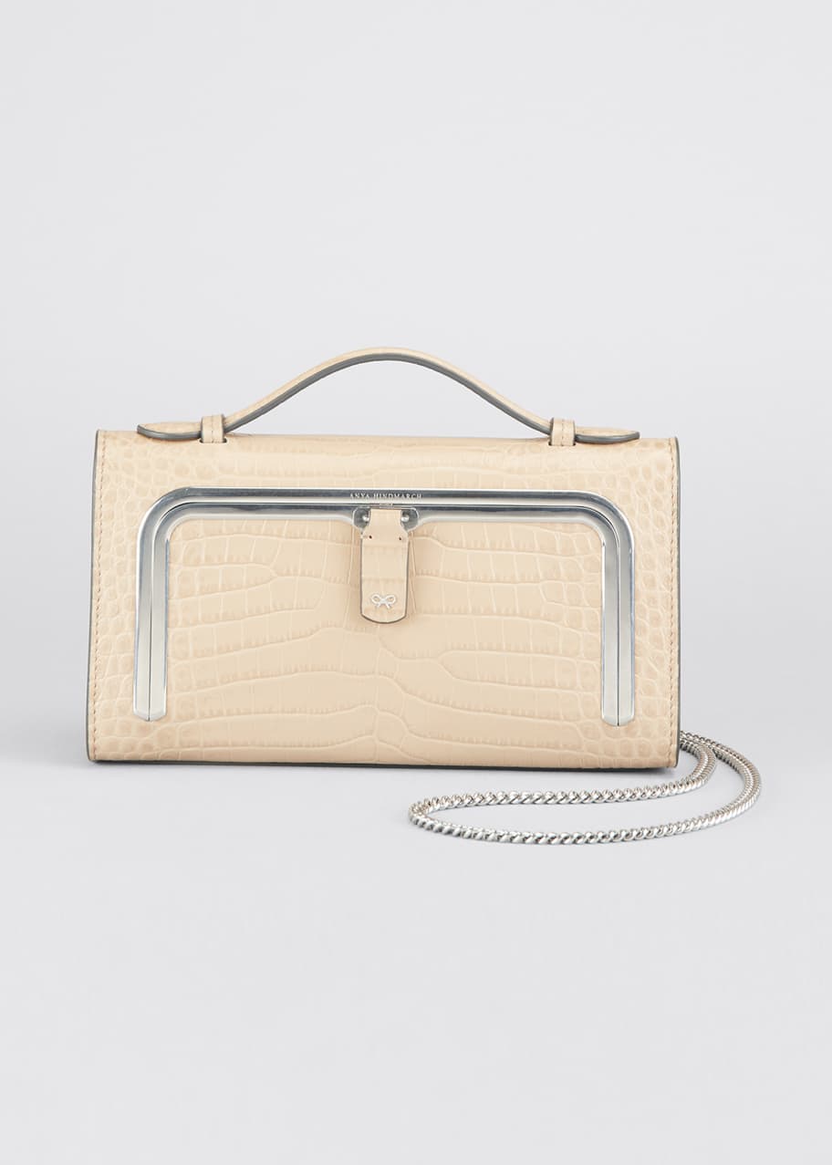 Postbox Mini Croc Print Bag