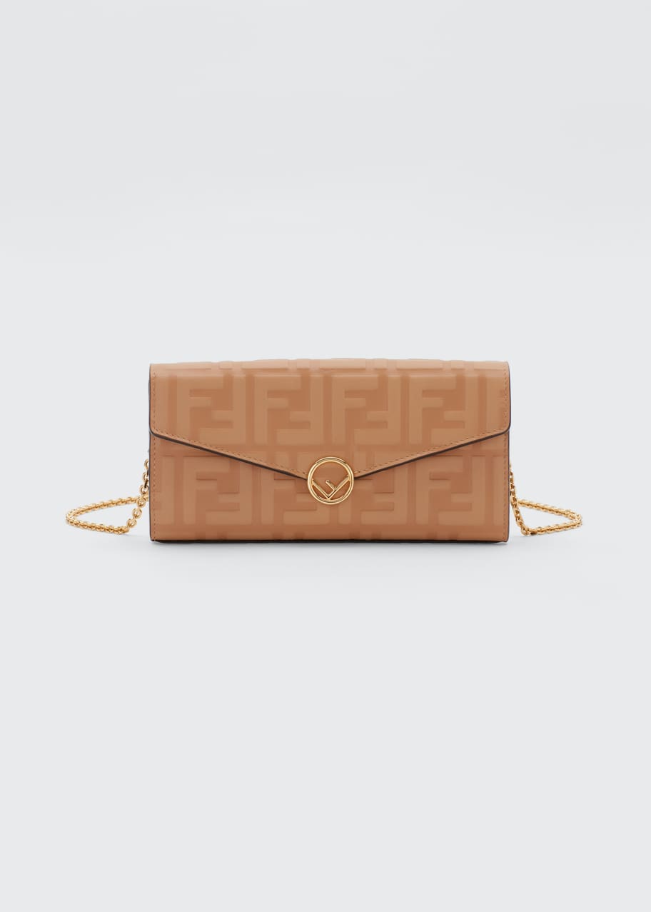 FF Leather Wallet on Chain