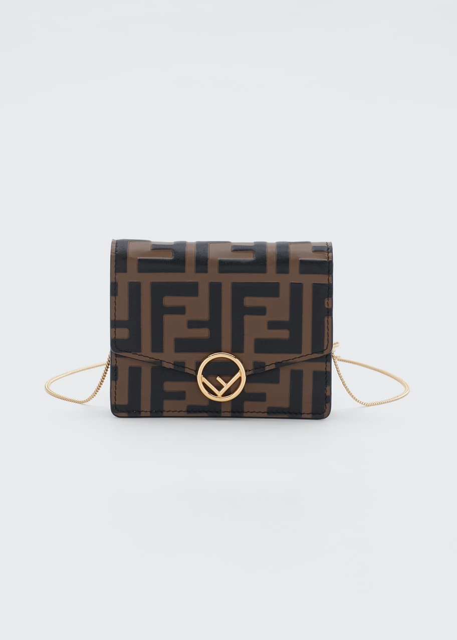 Image 1 of 1: F is Fendi 1974 Soft FF Leather Wallet on Chain