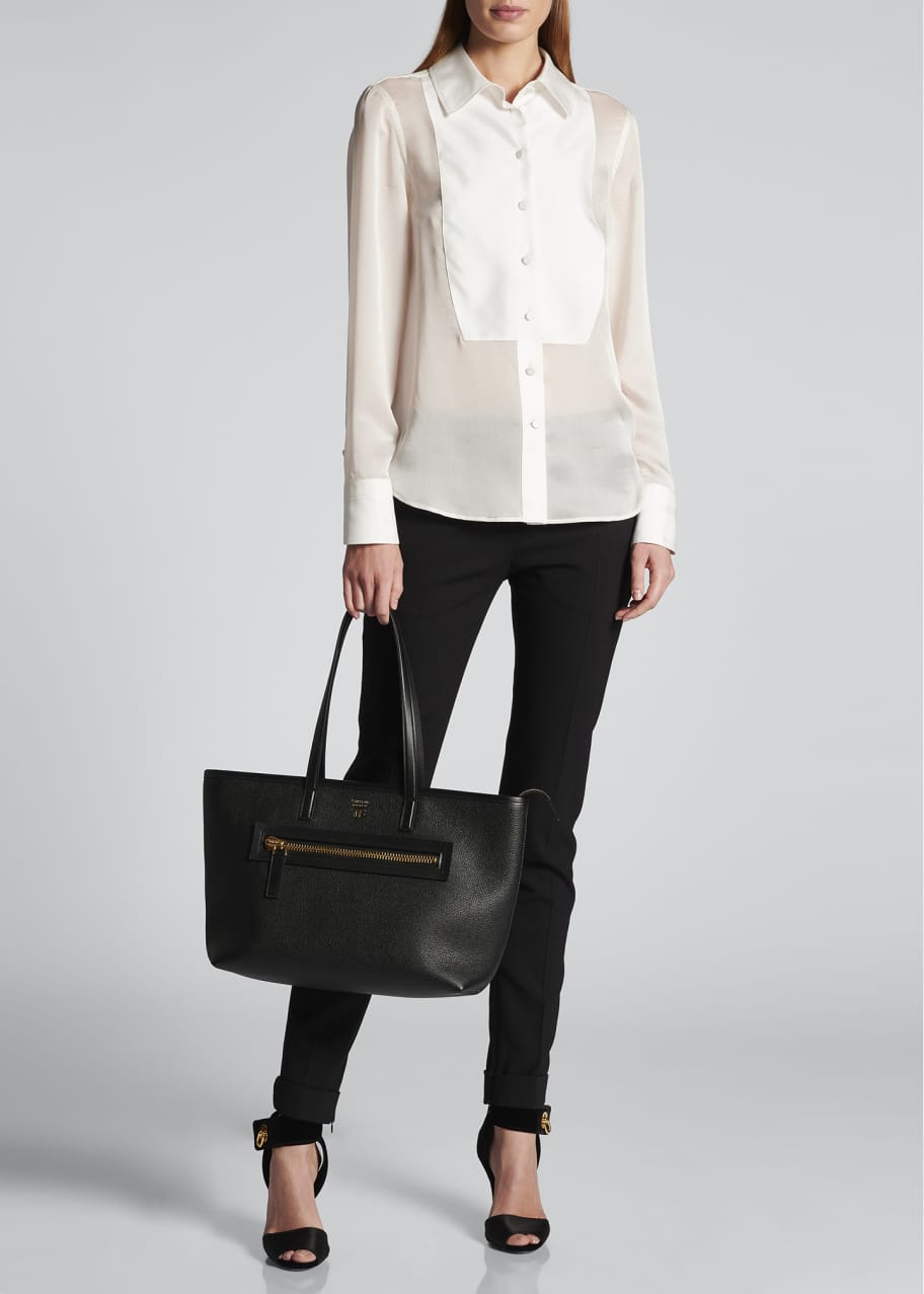 Image 1 of 1: Silk Tuxedo Shirt