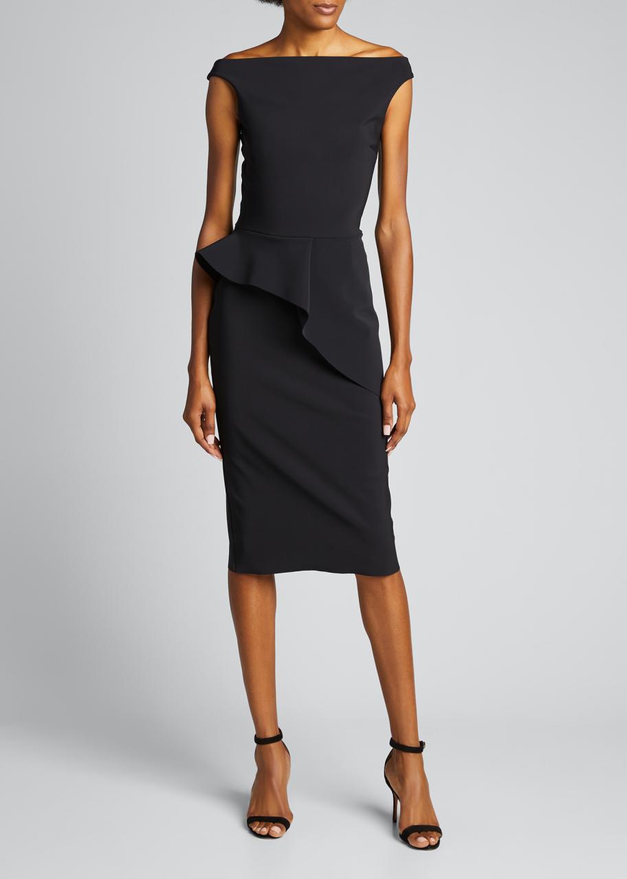 jersey peplum dress Chiara Boni La Petite Robe Rudina Stretch peplum dress casual