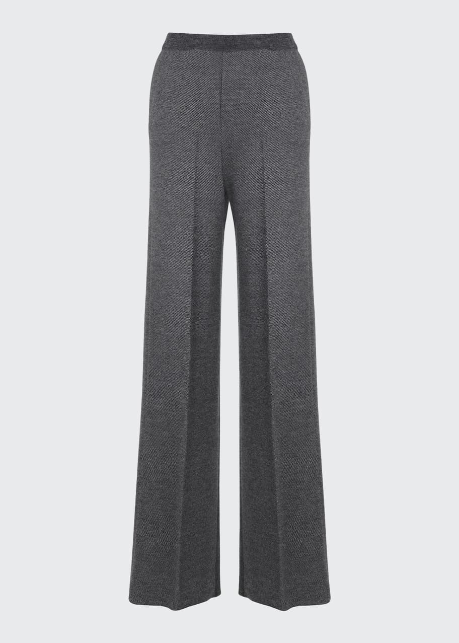Image 1 of 1: Park Avenue Silk-Cashmere Pants