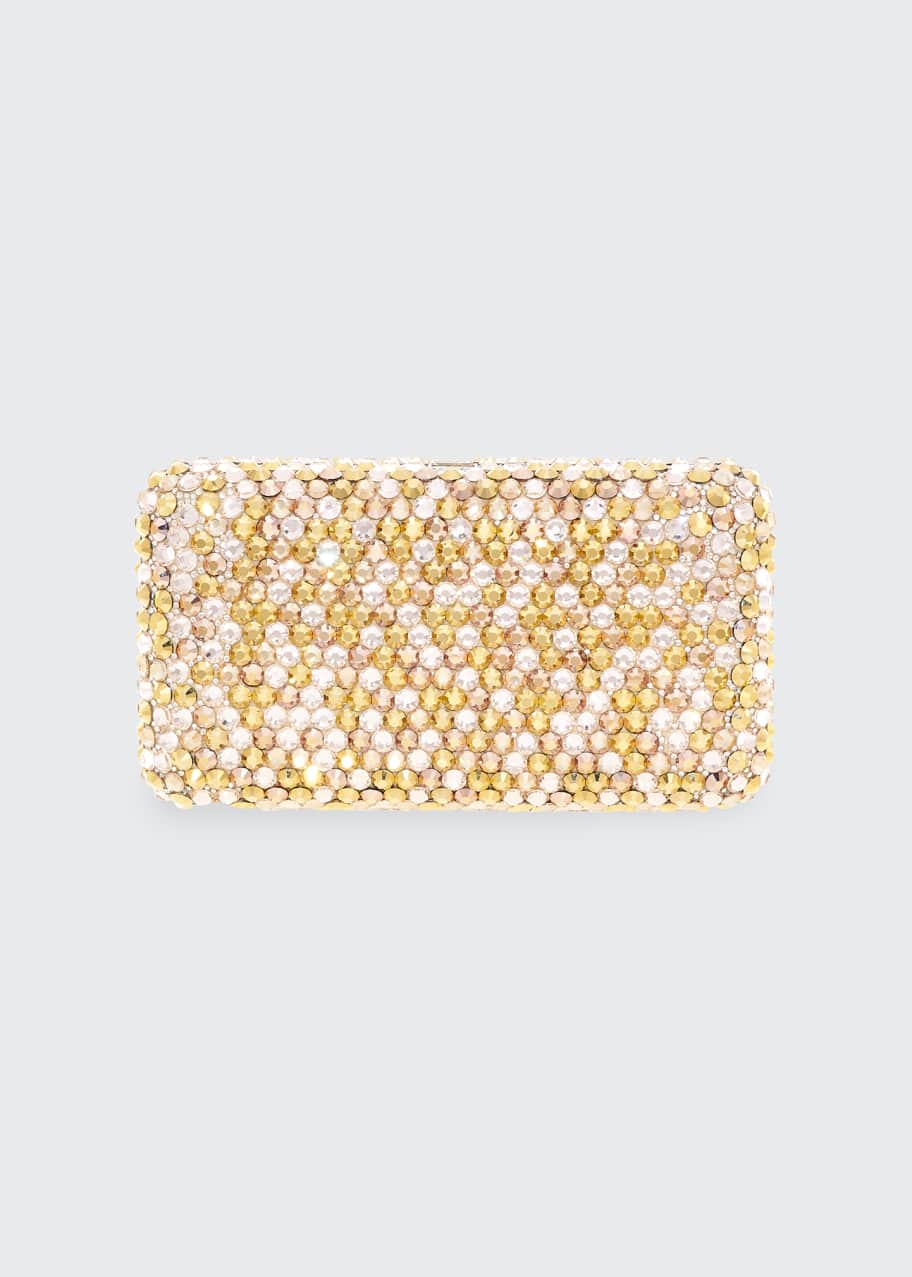 Image 1 of 1: Smooth Rectangle Bling Mix Full-Bead Clutch Bag
