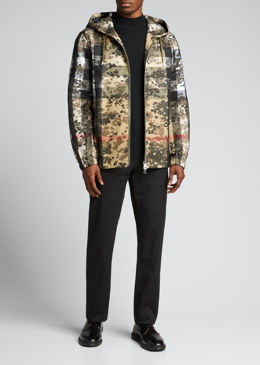 Men s Stretton Camo Plaid Wind Resistant Jacket