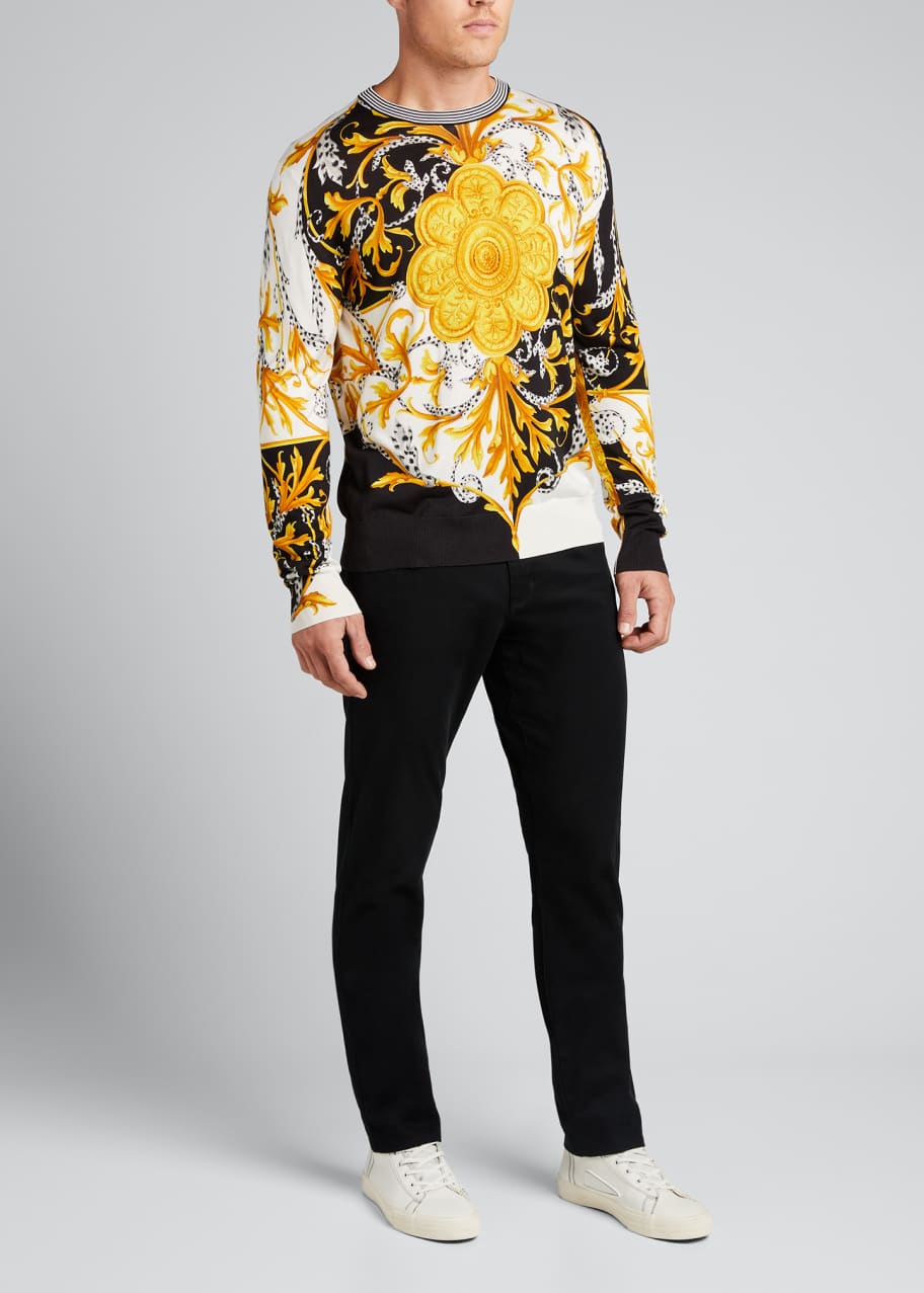 Versace baroque sweater clearance
