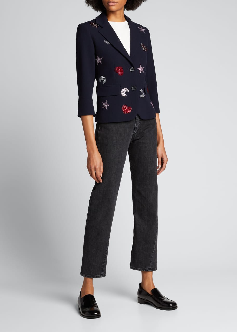 Libertine Stars, Moon & Heart Jeweled Blazer Bergdorf Goodman