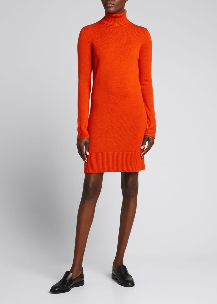 Cashmere Turtleneck Sweater Dress