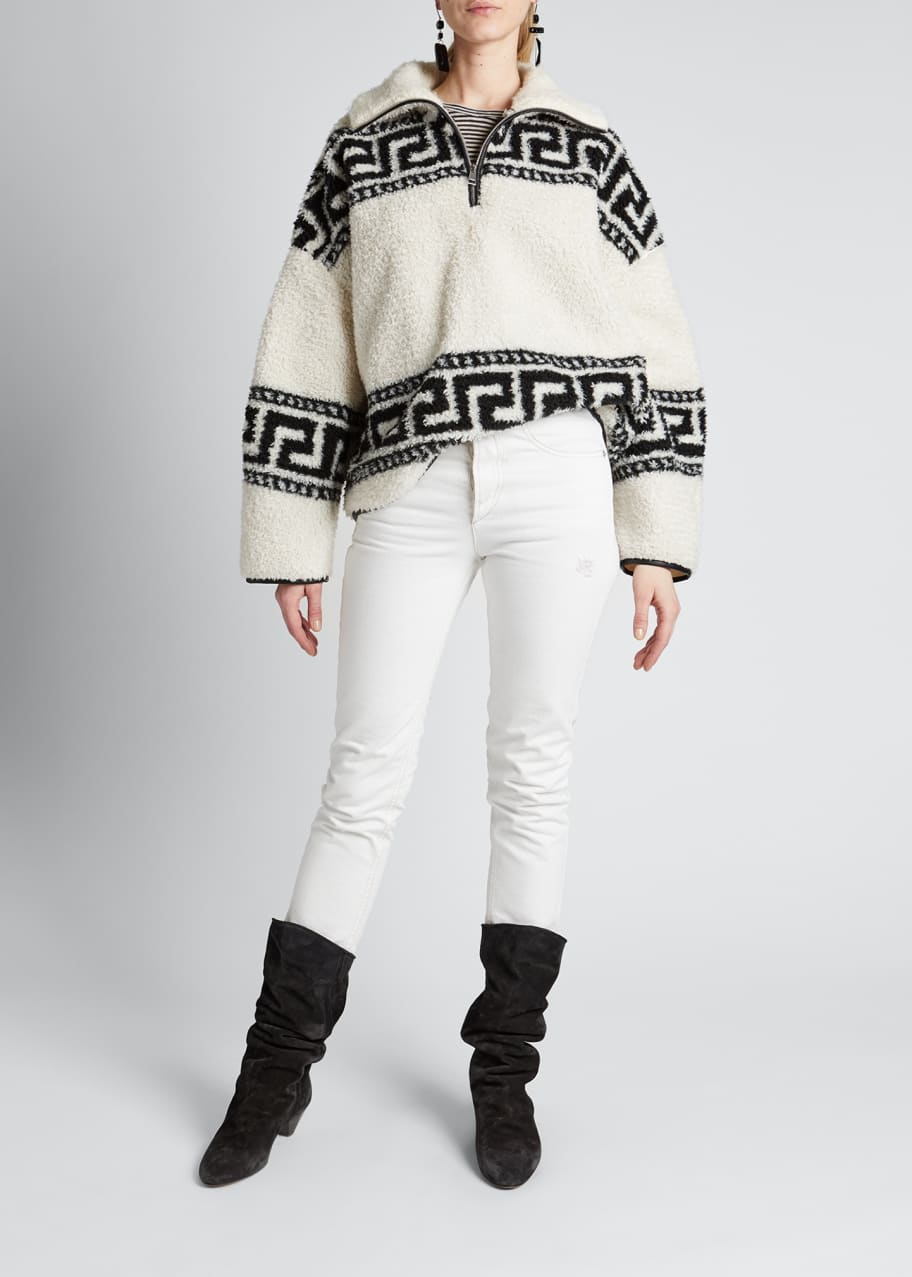 Isabel marant étoile garner fleece sweatshirt clearance